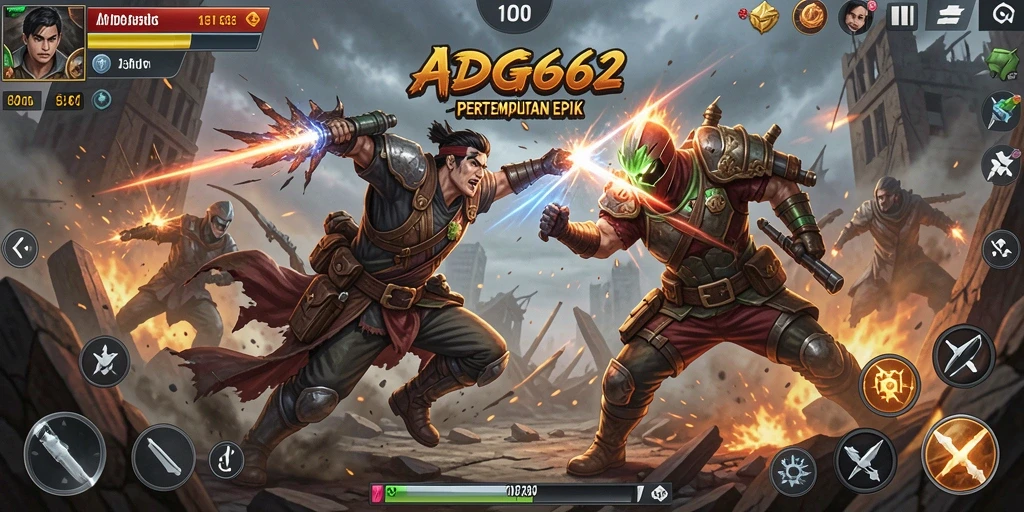 Tampilan gameplay ADG62 dengan aksi penuh adrenalin.