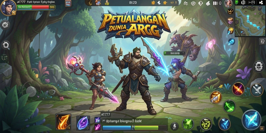 Tampilan gameplay seru di dunia ARPG AT777.