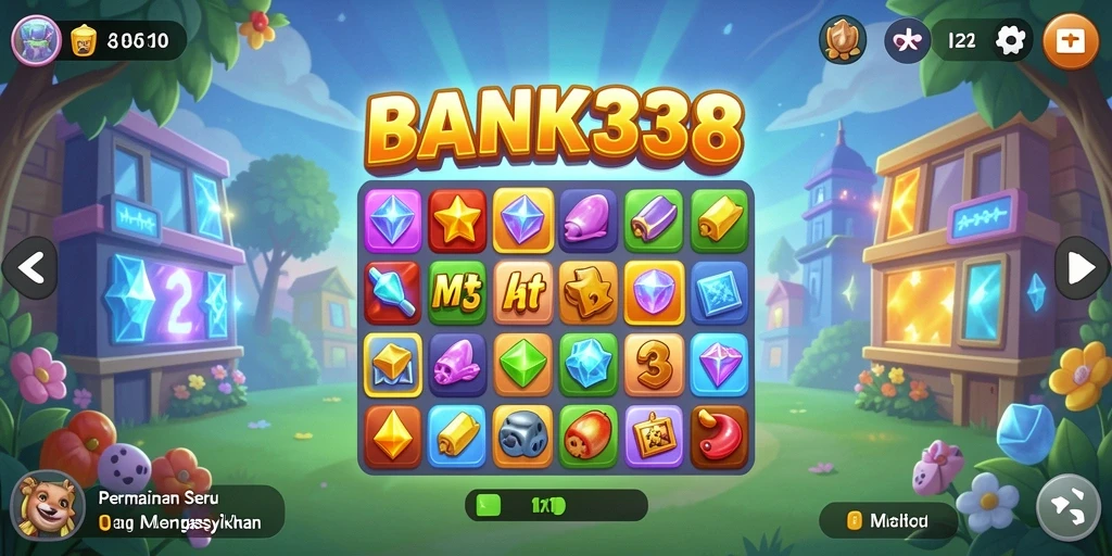 Tampilan gameplay BANK338 yang seru dan mengasyikkan dalam genre Match-3.