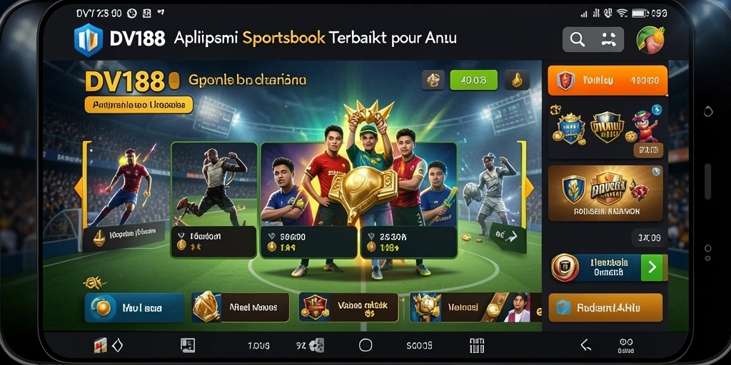Screenshot gameplay DV188 menunjukkan pengalaman taruhan olahraga yang mendebarkan.
