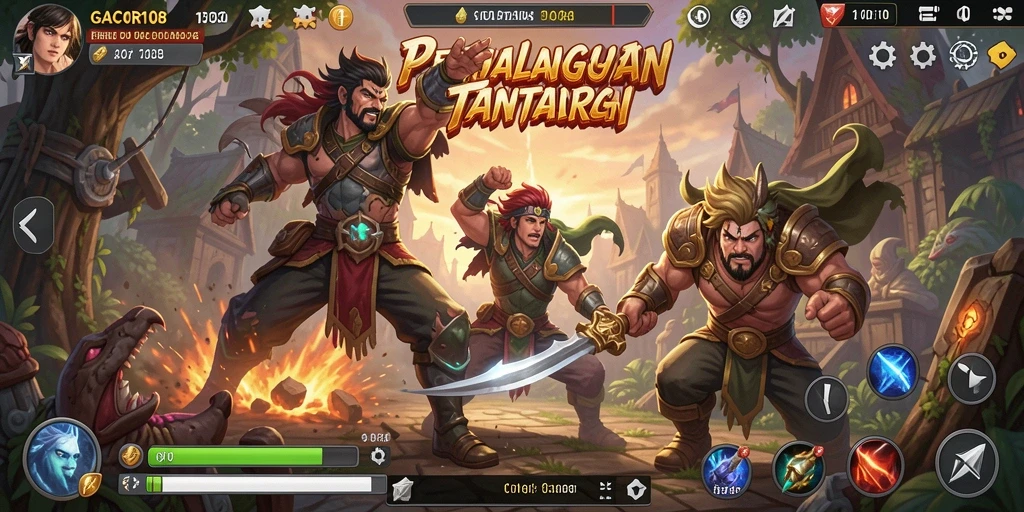 Tangkapan layar permainan GACOR108 yang menunjukkan aksi petualangan seru.