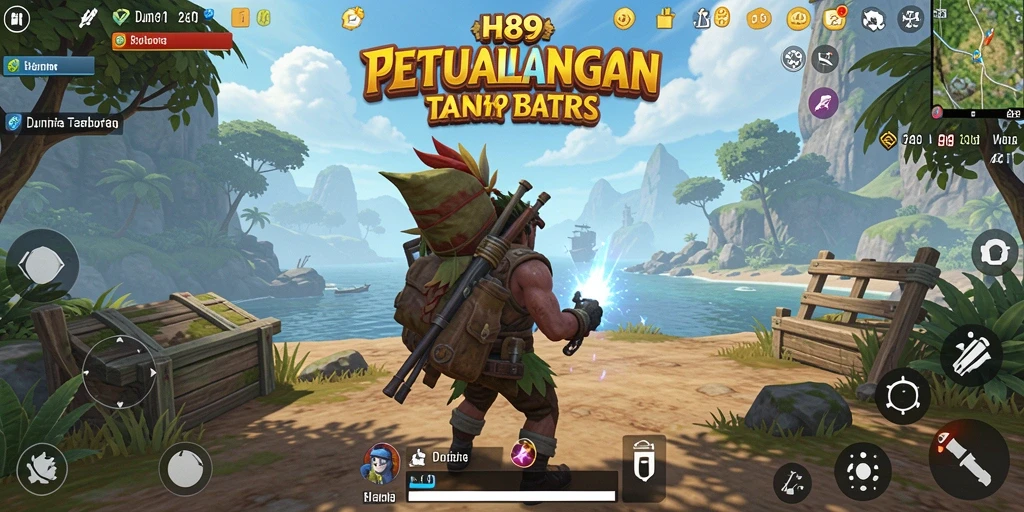 Tampilan gameplay H89 menunjukkan eksplorasi dunia terbuka yang luas.