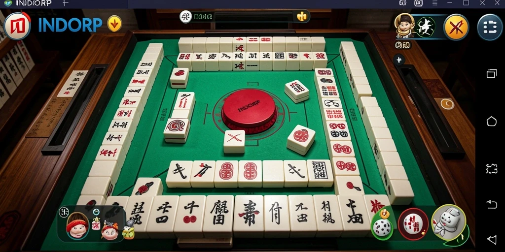 Tampilan menarik dari gameplay Mahjong di INDORP.