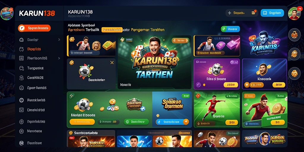 Screenshot gameplay menunjukkan fitur taruhan interaktif di KARUN138.