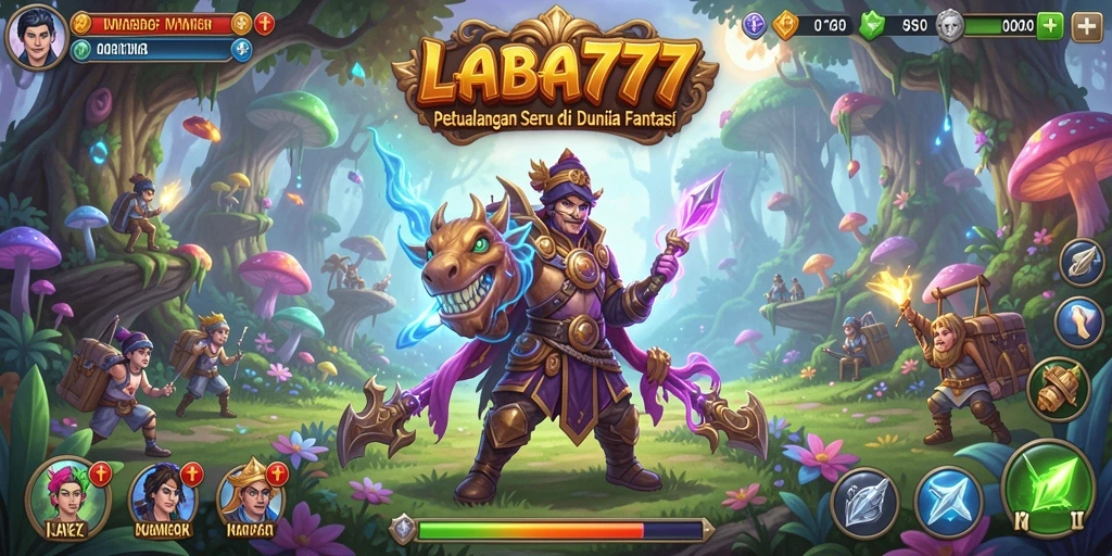 Tangkapan layar LABA777 menunjukkan aksi seru dalam petualangan fantasi.