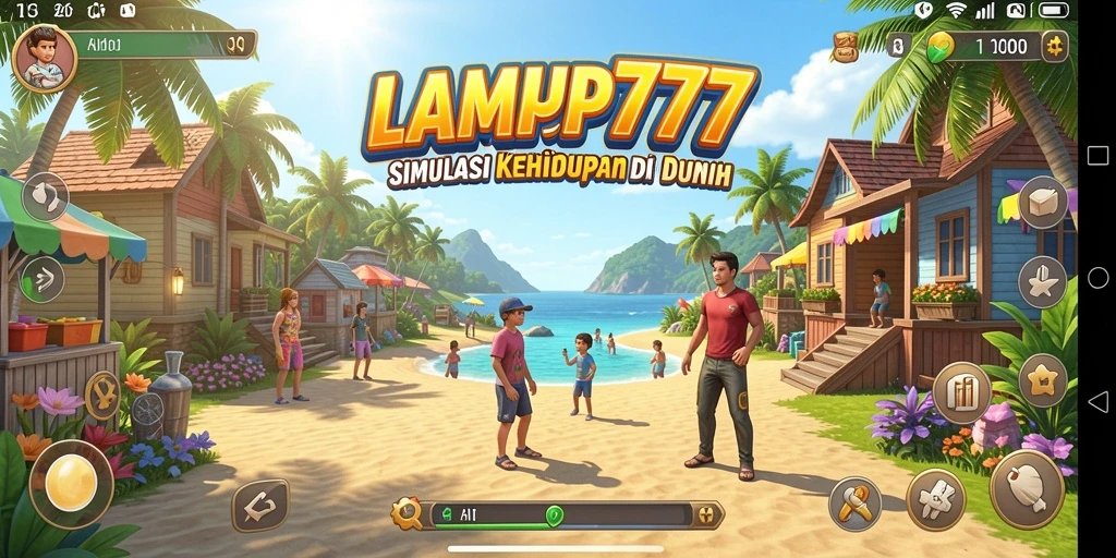 Tampilan gameplay menarik dari LAMPU777 yang menunjukkan simulasi kehidupan.