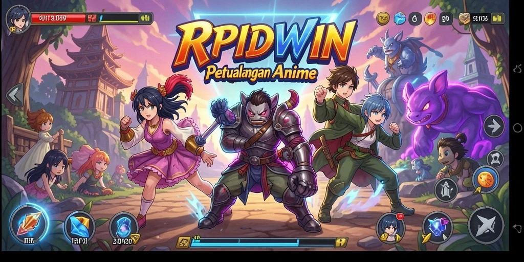 Tampilan menarik dari gameplay penuh aksi di RPIDWIN.
