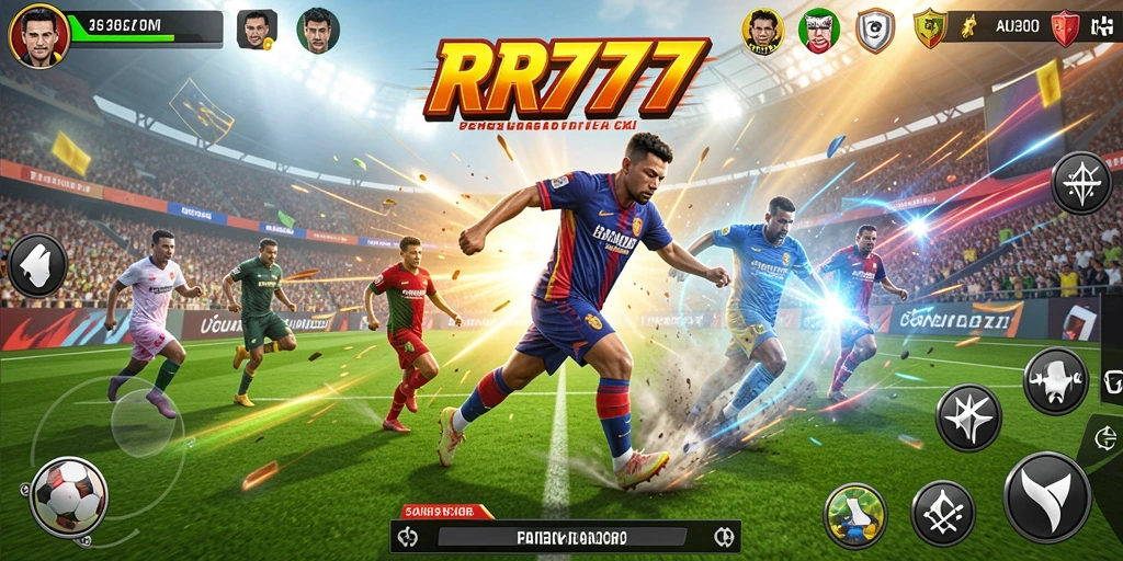 Screenshot gameplay RR777 menampilkan aksi olahraga yang mendebarkan