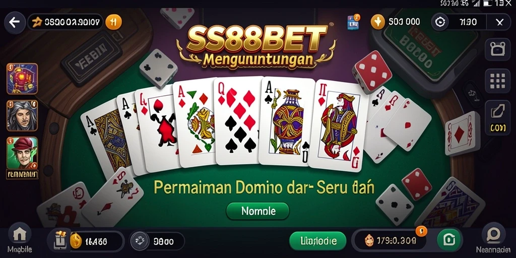 Screenshot gameplay SS88BET menampilkan keseruan bermain Domino.