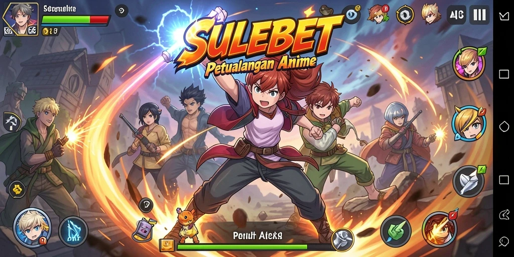 Gameplay SULEBET menampilkan karakter Anime beraksi dalam petualangan epik.