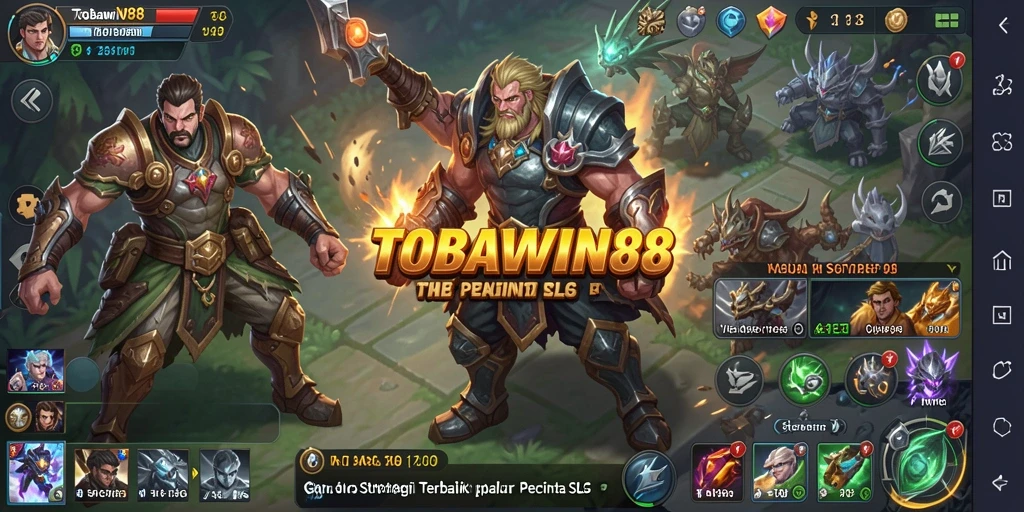 Tangkapan layar gameplay mendebarkan TOBAWIN88 dengan strategi pertempuran yang cerdas.