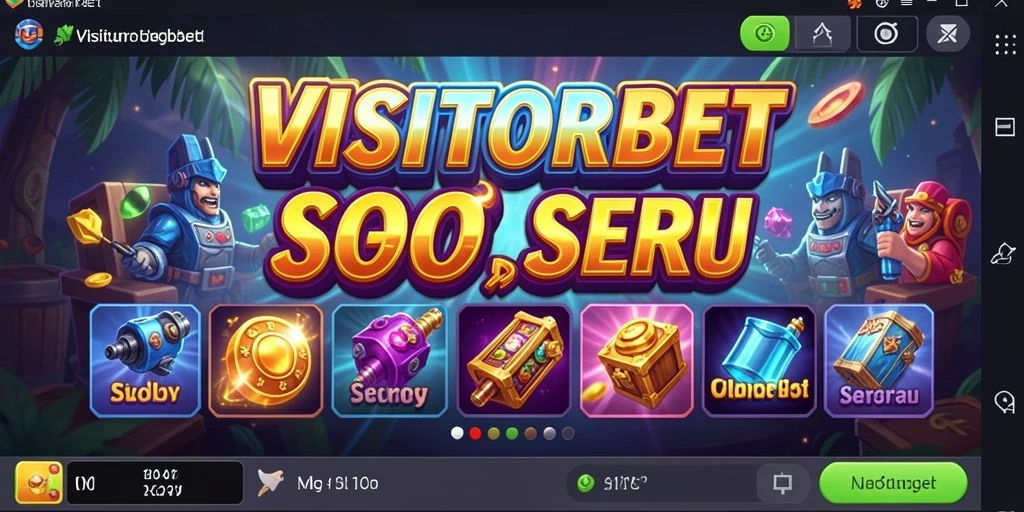 Menampilkan gameplay seru dalam permainan slot VISITORBET.